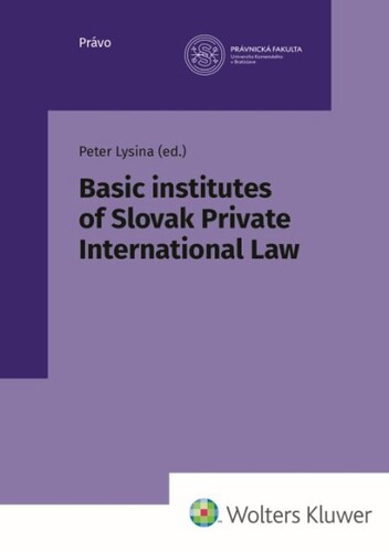 Kniha Basic institutes of Slovak Private International Law Peter Lysina
