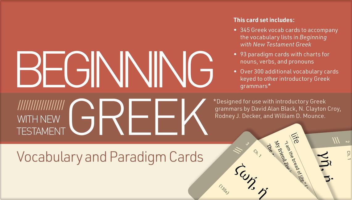 Kniha Beginning with New Testament Greek Vocabulary and Paradigm Cards Robert L. Plummer