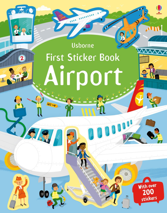 Könyv First Sticker Book Airport Wesley Robins