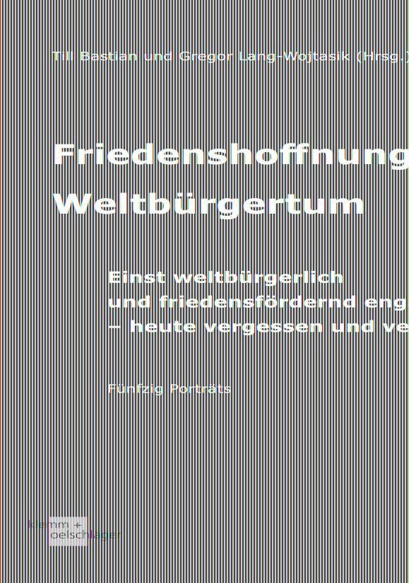 Kniha Friedenshoffnung Weltbürgertum Till Bastian