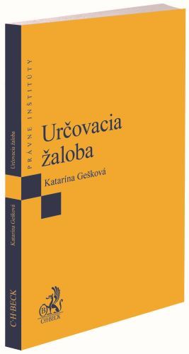 Book Určovacia žaloba Katarína Gešková