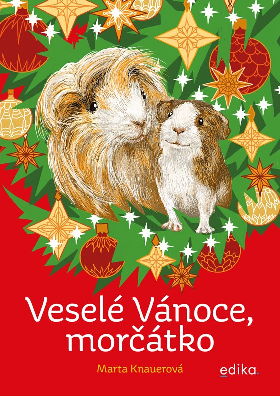 Kniha Veselé Vánoce, morčátko Marta Knauerová