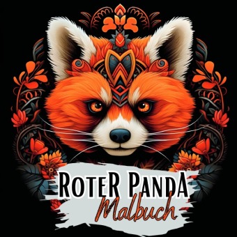 Książka Schwarzes "Roter Panda Malbuch". Lucy´s Schwarze Malbücher