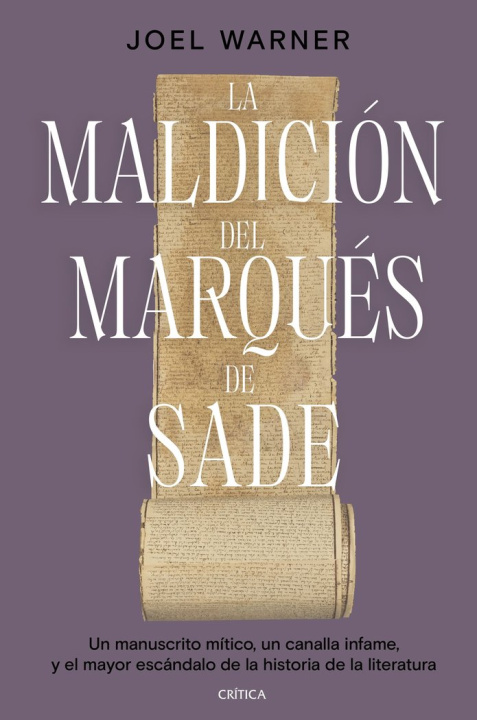 Kniha LA MALDICION DEL MARQUES DE SADE JOEL WARNER