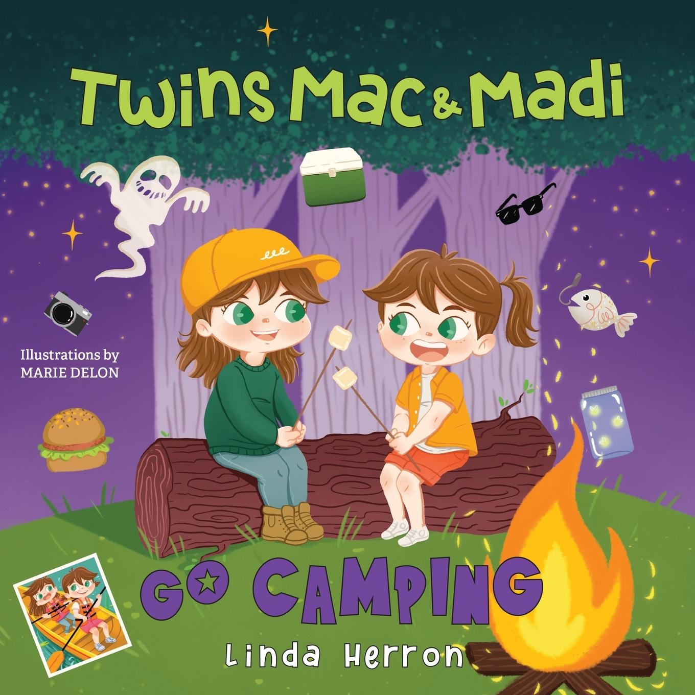 Boek Twins Mac & Madi Go Camping Linda Herron