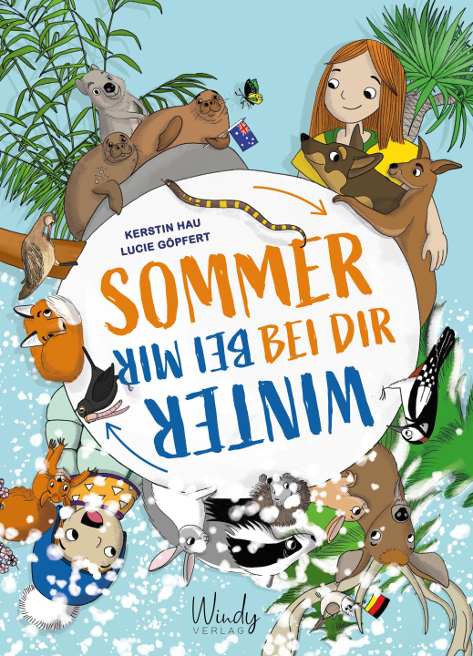 Carte Winter bei mir - Sommer bei dir Lucie Göpfert