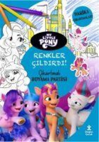 Buch My Little Pony Renkler Cildirdi Cikartmali Boyama Partisi 