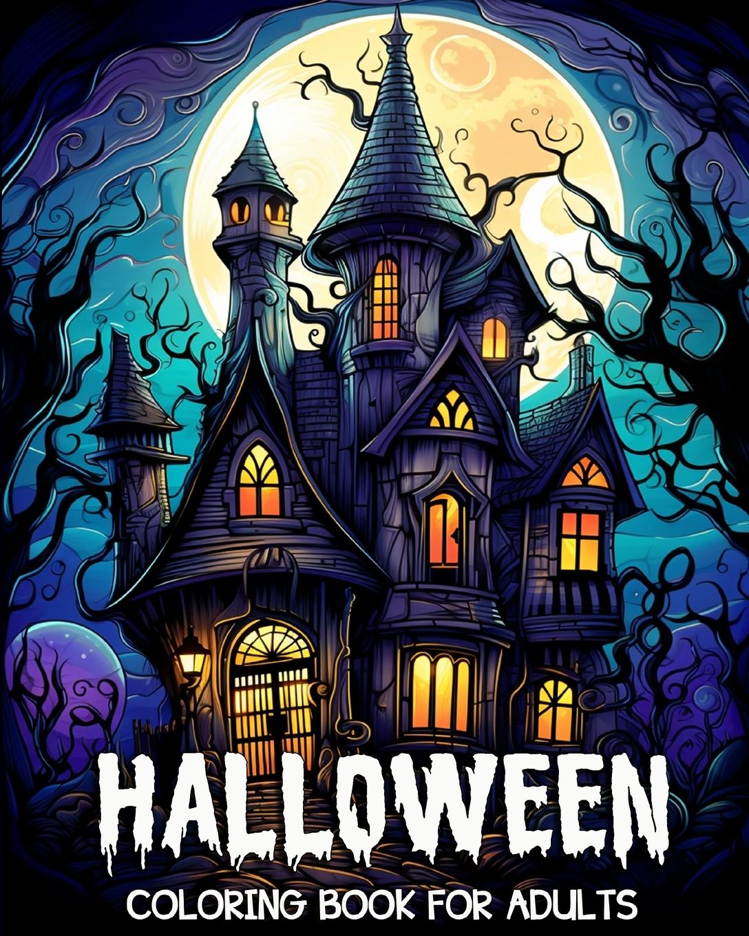 Libro Halloween Coloring Book for Adults 