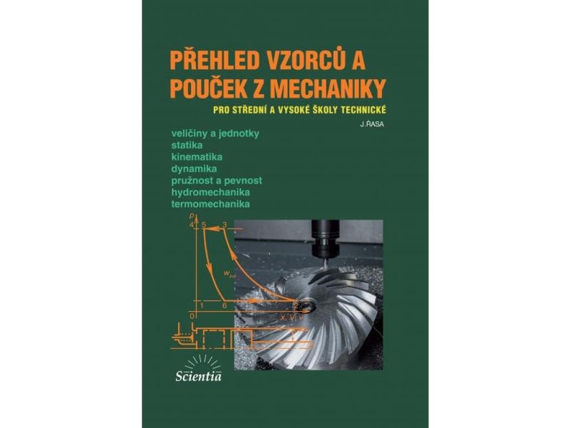 Kniha Přehled vzorců a pouček z mechaniky Jaroslav Řasa