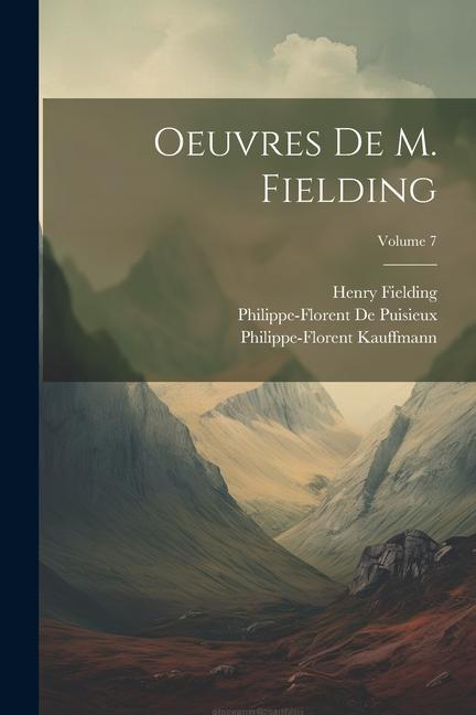 Kniha Oeuvres De M. Fielding; Volume 7 Sarah Fielding