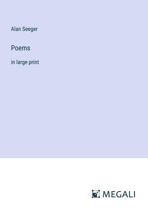 Knjiga Poems Alan Seeger