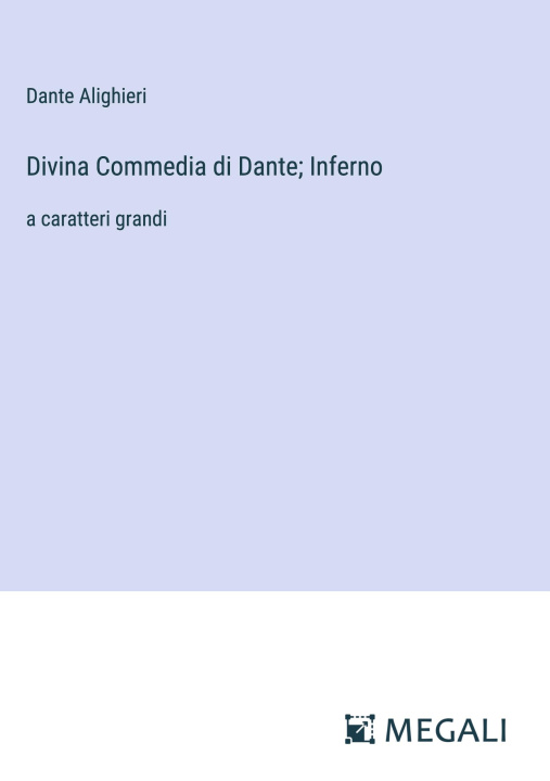 Книга Divina Commedia di Dante; Inferno 
