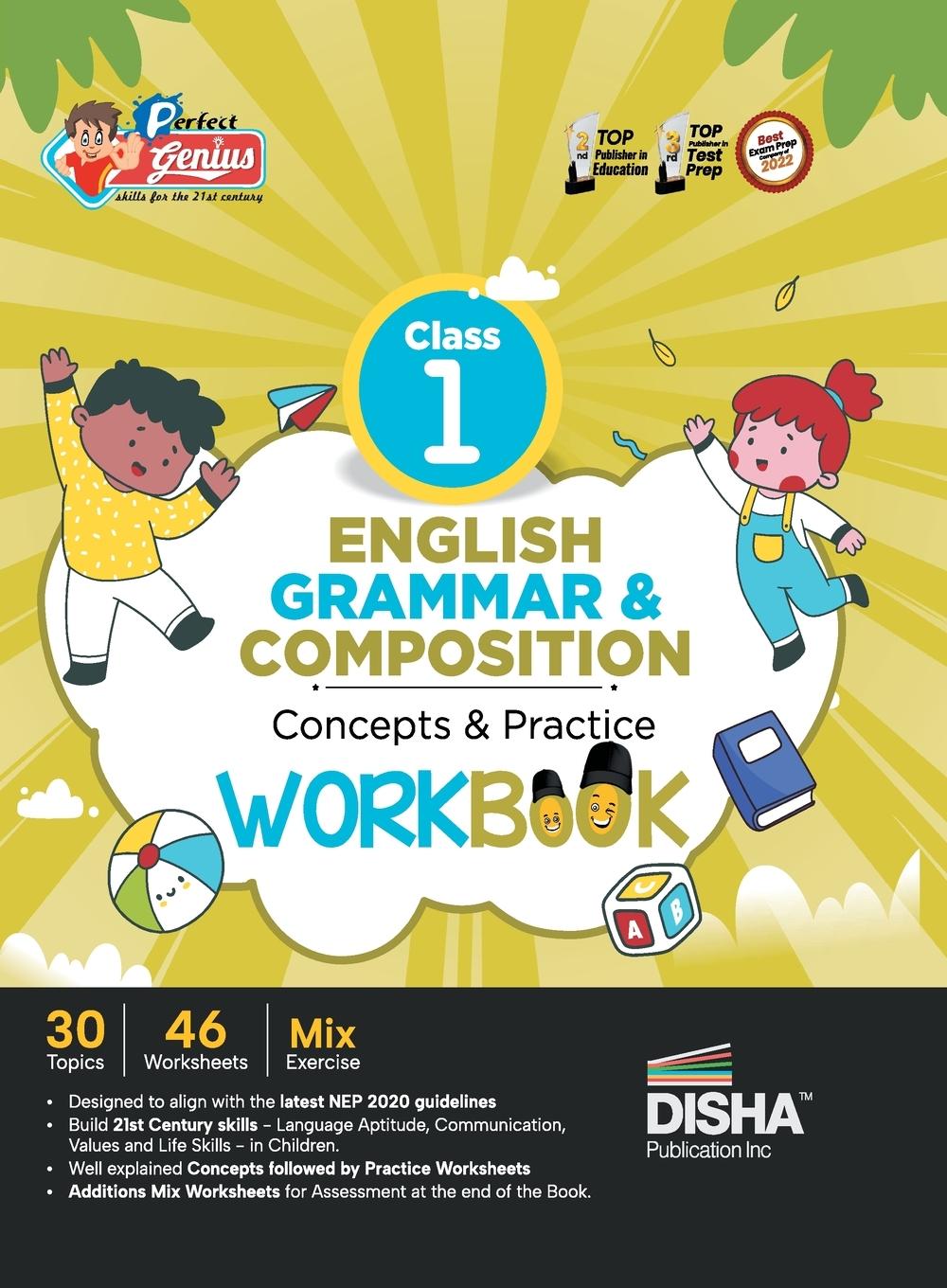 Książka Perfect Genius Class 1 English Grammar & Composition Concepts & Practice Workbook | Follows NEP 2020 Guidelines 