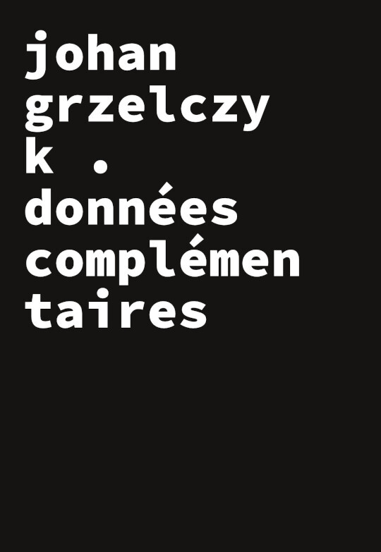 Knjiga données complémentaires Grzelczyk
