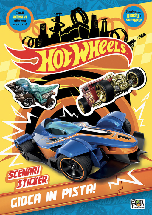 Knjiga Gioca in pista! Hot Wheels. Scenari sticker 