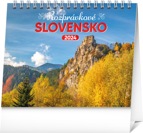Kalendar/Rokovnik Rozprávkové Slovensko 2024 - stolový kalendár 
