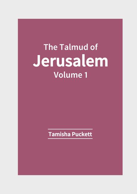 Książka The Talmud of Jerusalem: Volume 1 