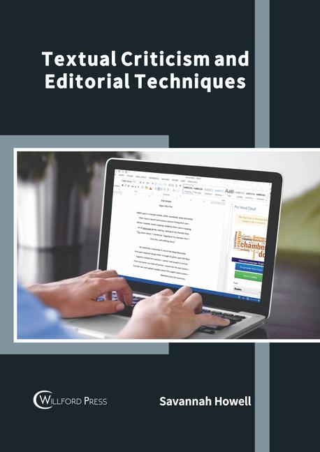Könyv Textual Criticism and Editorial Techniques 