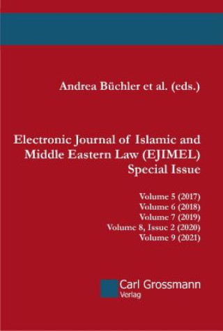 Book Electronic Journal of Islamic and Middle Eastern Law (EJIMEL) - Special Issue Andrea Büchler