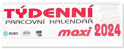 Naptár/Határidőnapló Pracovní maxi týdenní 2024 - stolní kalendář 