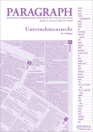 Kniha Paragraph - Unternehmensrecht Eveline Artmann