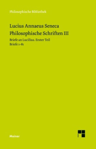 Buch Philosophische Schriften III Seneca