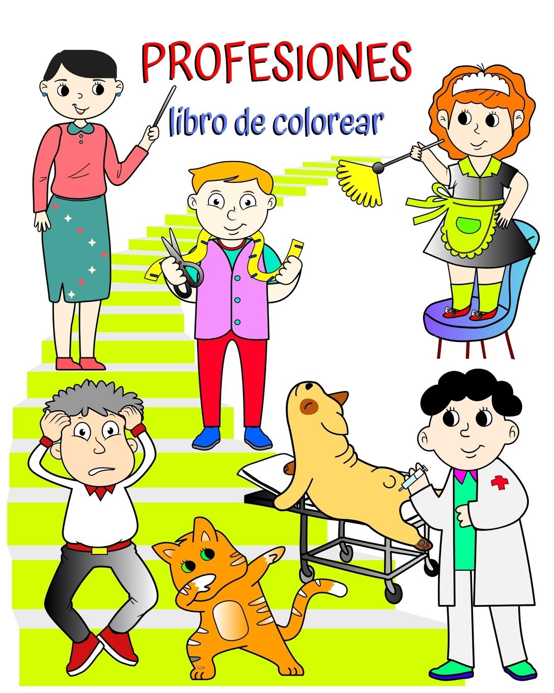 Kniha Profesiones libro de colorear 