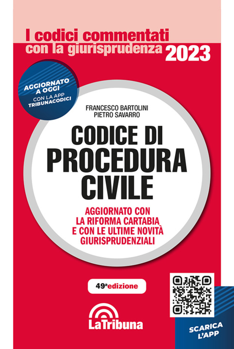 Carte Codice di procedura civile 2023 Francesco Bartolini