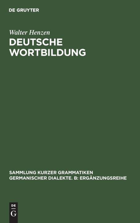 Knjiga - Walter Henzen