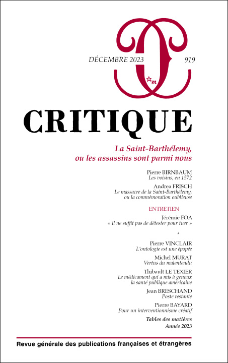 Knjiga Critique 919 
