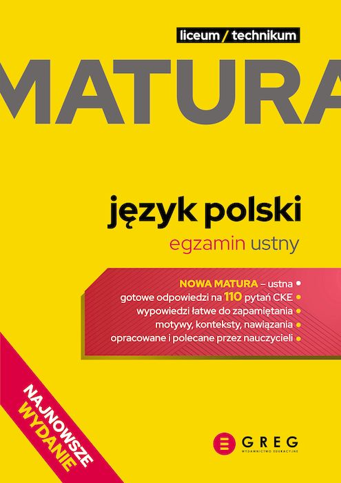 Kniha Matura. Język polski. Egzamin ustny. Repetytorium maturalne 