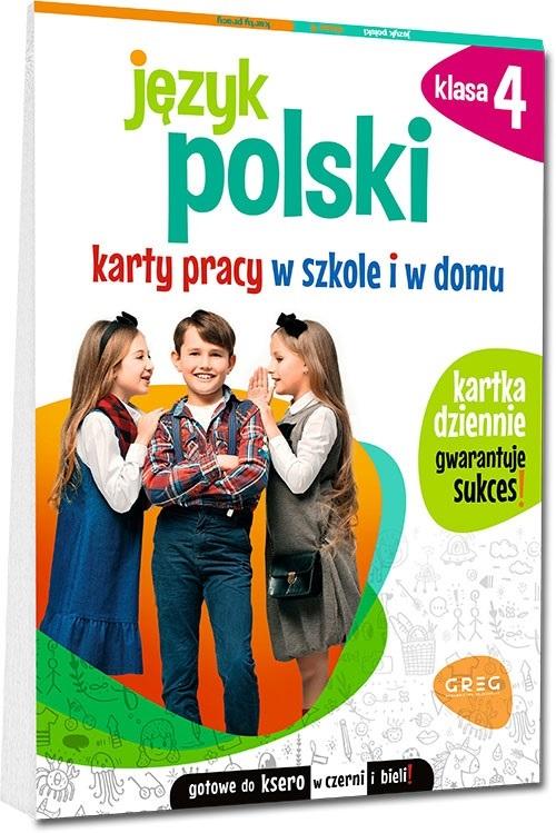 Książka Język polski. Karty pracy w szkole i w domu. Klasa 4. Wydanie 2023 