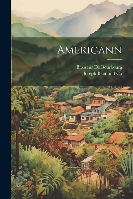 Knjiga Americann Joseph Baer and Co