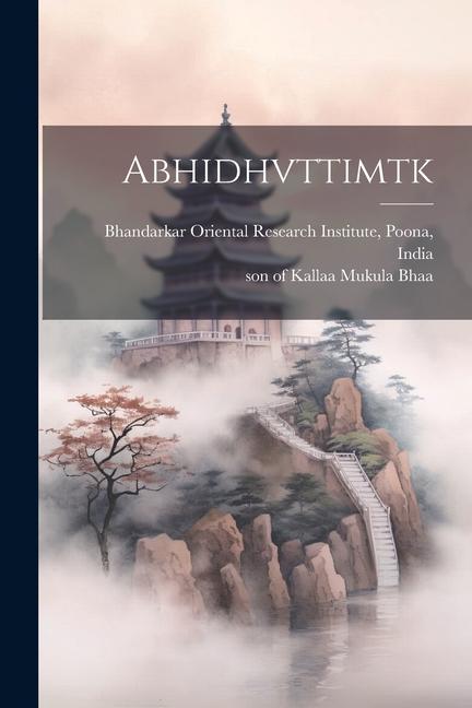 Libro Abhidhvttimtk Bhandarkar Oriental Research Institute