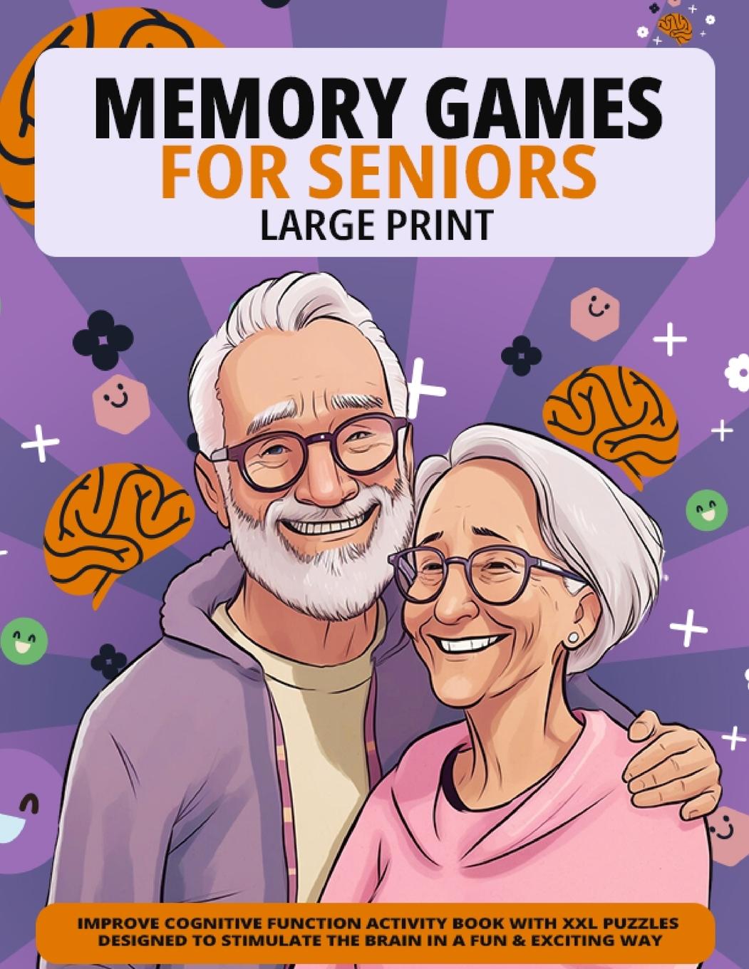 Книга Large Print Memory Games For Seniors 