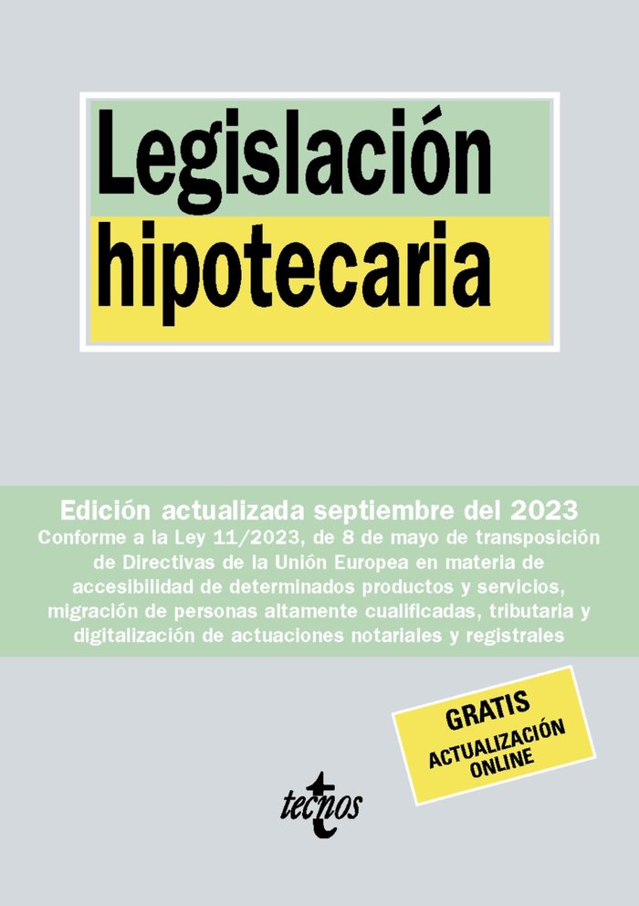 Книга Legislación hipotecaria EDICION DE [BERCOVITZ RODRIGUEZ.CANO