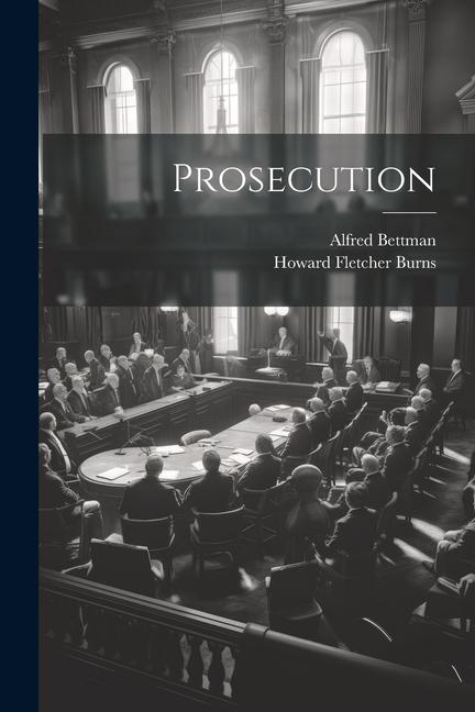 Knjiga Prosecution Howard Fletcher Burns