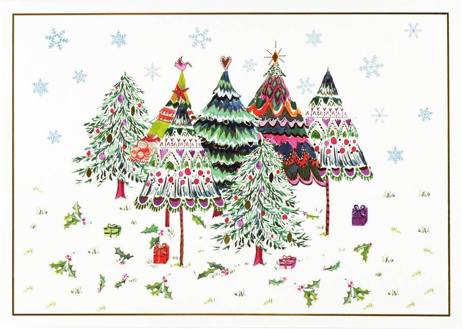 Könyv Merry Evergreens Deluxe Boxed Holiday Cards 