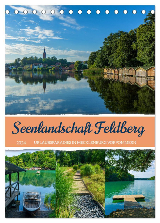 Naptár/Határidőnapló Seenlandschaft Feldberg (Tischkalender 2024 DIN A5 hoch), CALVENDO Monatskalender 