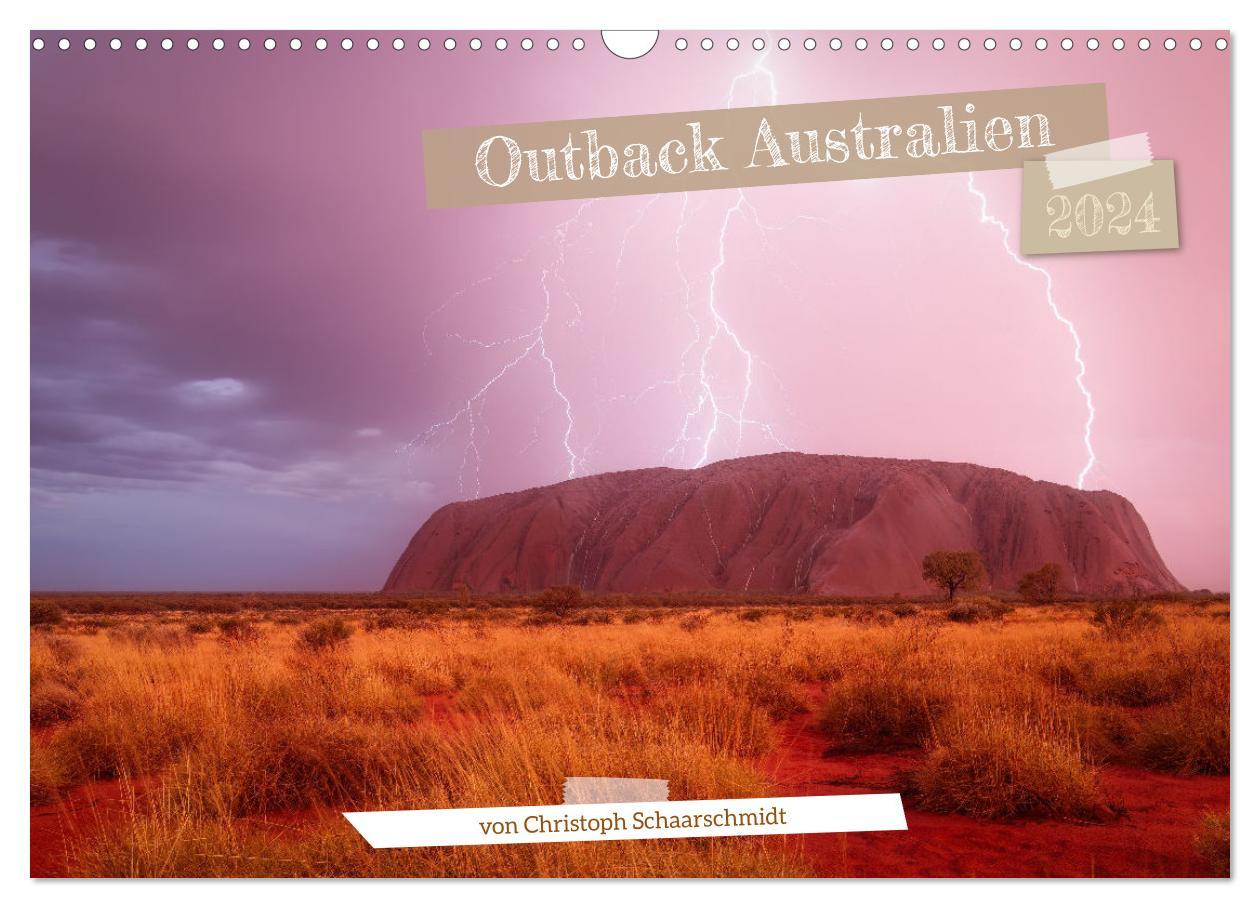 Naptár/Határidőnapló Outback Australien (Wandkalender 2024 DIN A3 quer), CALVENDO Monatskalender 