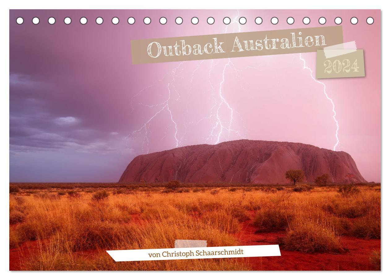 Календар/тефтер Outback Australien (Tischkalender 2024 DIN A5 quer), CALVENDO Monatskalender 
