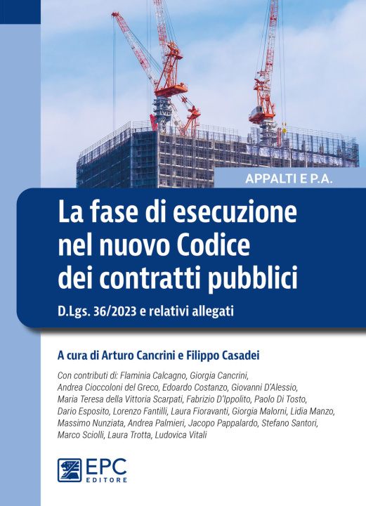 Книга fase di esecuzione nel nuovo Codice dei contratti pubblici. D.Lgs. 36/2023 e relativi allegati 