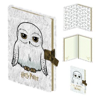 Joc / Jucărie Harry Potter (Hedwig) A5 Lockable Notebook (Plush) 