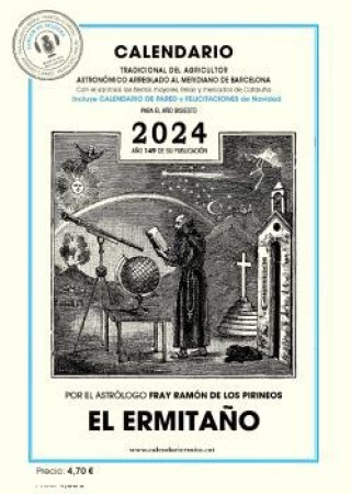 Carte CALENDARIO EL ERMITAÑO 2024 