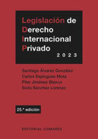 Book LEGISLACION DE DERECHO INTERNACIONAL PRIVADO (25 ED.) ALVAREZ GONZALEZ