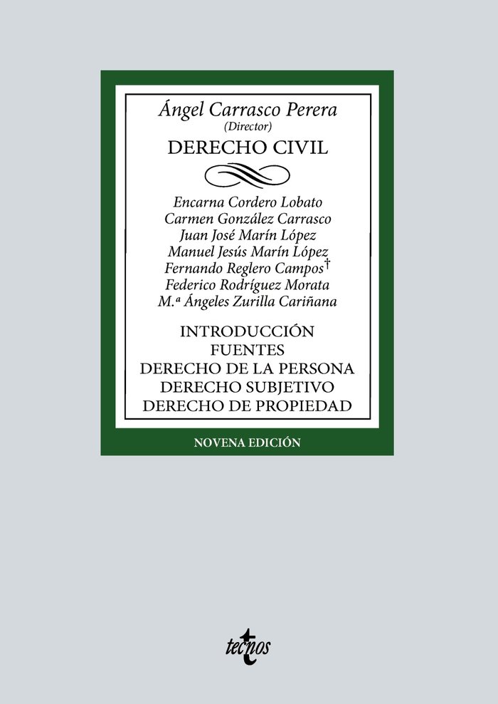 Kniha DERECHO CIVIL CARRASCO PERERA
