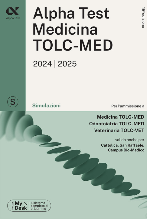 TOLC-MED. Test Medicina 2024/2025. Preparazione ai test di ammissione.  Medicina, odontoiatria e veterinaria. Simulazioni commentate. Con  espansione online - 9791255720218 in Educazione superiore