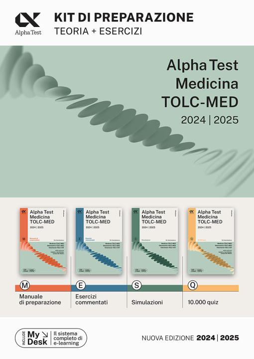 Книга Alpha Test. Medicina. TOLC-MED. Kit di preparazione. Teoria + esercizi 