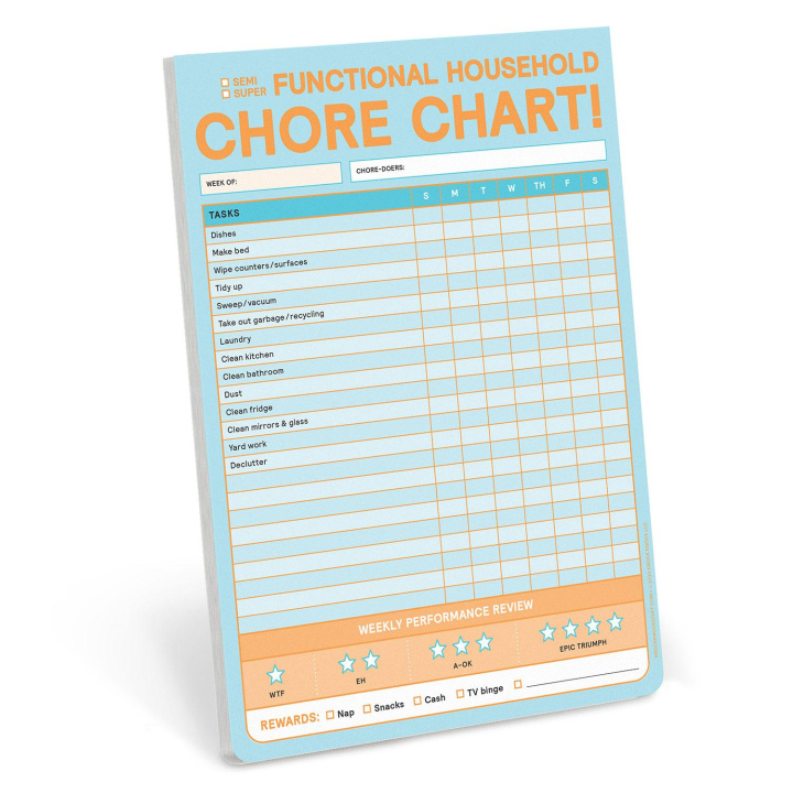 Book Knock Knock Chore Chart Big & Sticky Notepads Knock Knock