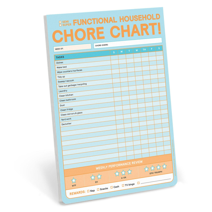 Książka Knock Knock Chore Chart Big & Sticky Notepads Knock Knock